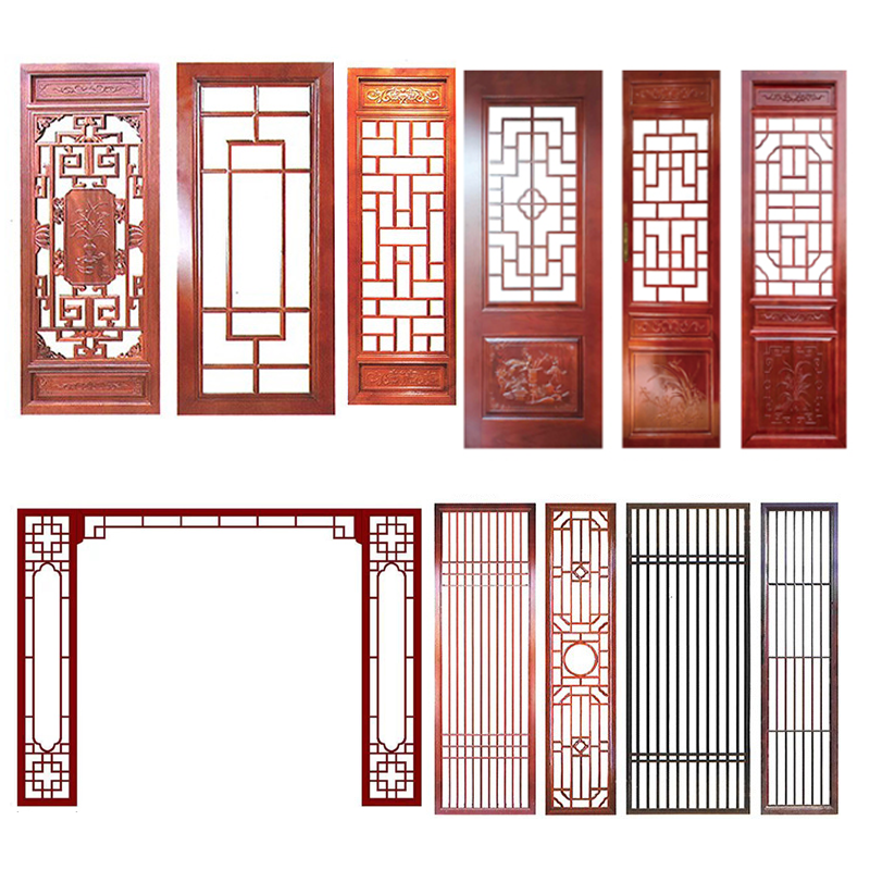 东阳木雕仿古门窗 屏风隔断